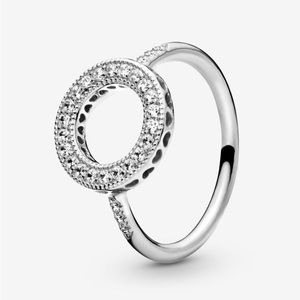 PANDORA Sparkling Halo Ring: size 52